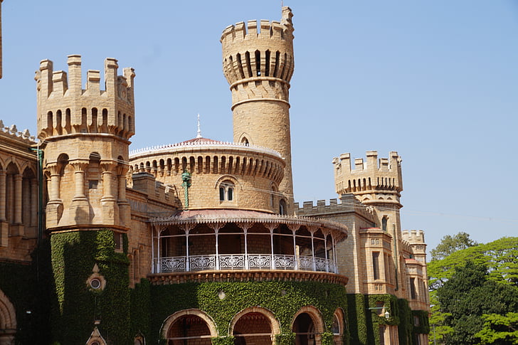 Zamek, Pałac, Royal, Bangalore, budynek, słynny, punkt orientacyjny