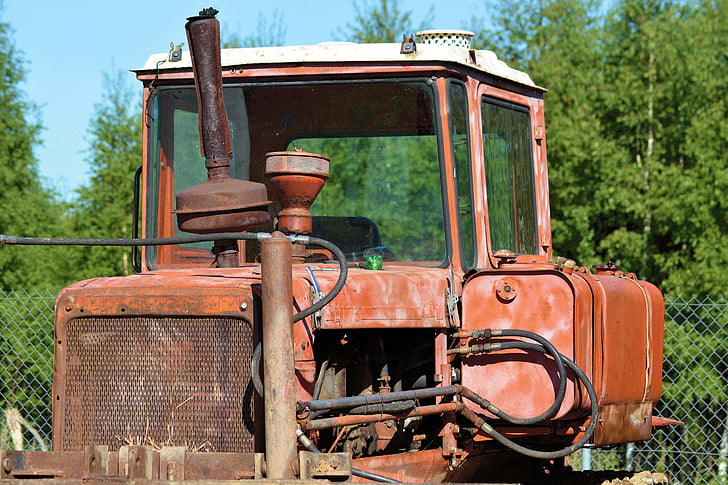 stroj, traktory, tahač, zemědělský stroj, zemědělství, seno, role