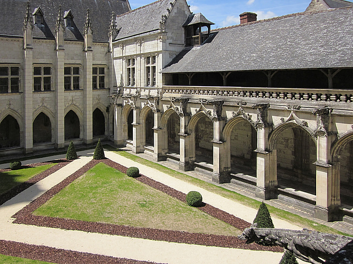 Kathedraal van St. gatien, Cloitre de la psalette, klooster, balkon, Renaissance, Gothic, Tours