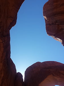 Taman Nasional, lengkungan, Moab, batu merah, Taman, Nasional, Utah