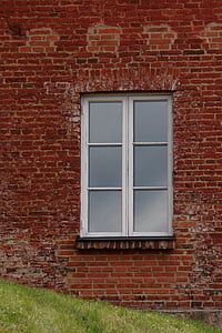 janela, velho, janela do castelo, arquitetura