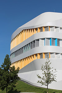 university of stuttgart, building, architecture, modern