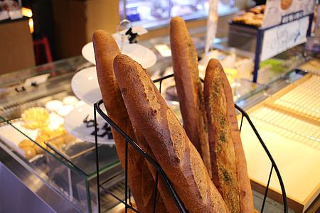 baguette, bread, bakery, white bread, baguette bread, food