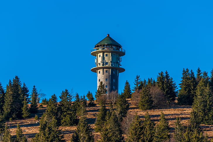 Feldberg, Schwarzwald, Blick, Himmel, Panorama, Turm, Wandern