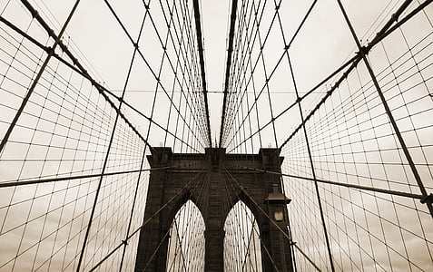 Puente de Brooklyn, Estados Unidos, nos, América, puente, nueva york, puente sobre el río East