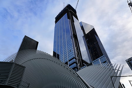 Νέα Υόρκη, κτίριο, ΗΠΑ, Μανχάταν, ένα παγκόσμιο κέντρο εμπορίου, Αμερική, ουρανοξύστης