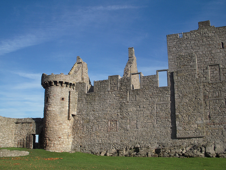 Castle craigmillar, Edinburgh, Skotsko, cestování, Hrady a zámky, čas, staré