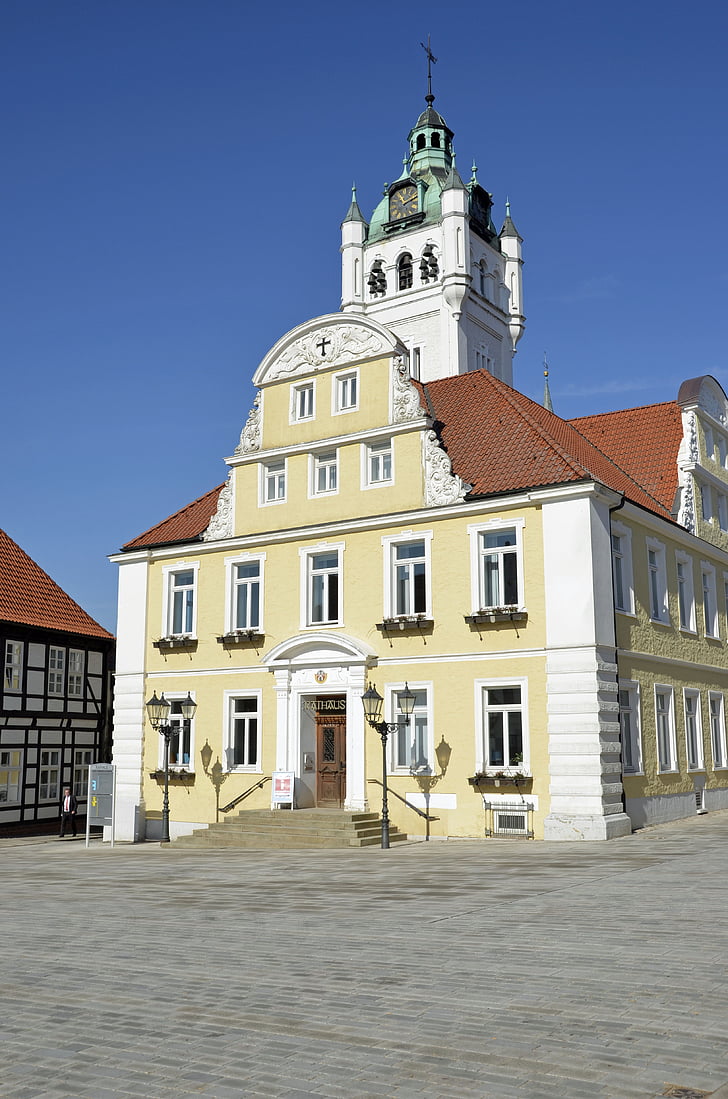 town hall, verden, all, equestrian city, architecture, building Exterior, built Structure