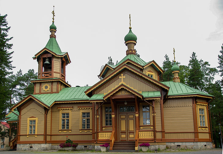 Suomija, bažnyčia, varpinės bokštas, paveldo, medienos