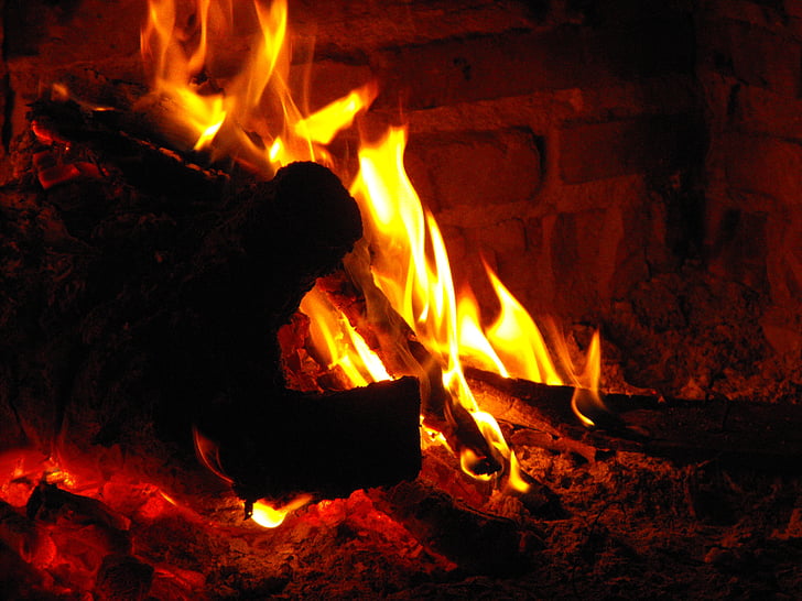 eld, Flames, Bonfire, värme, Lena, glöden, bränning