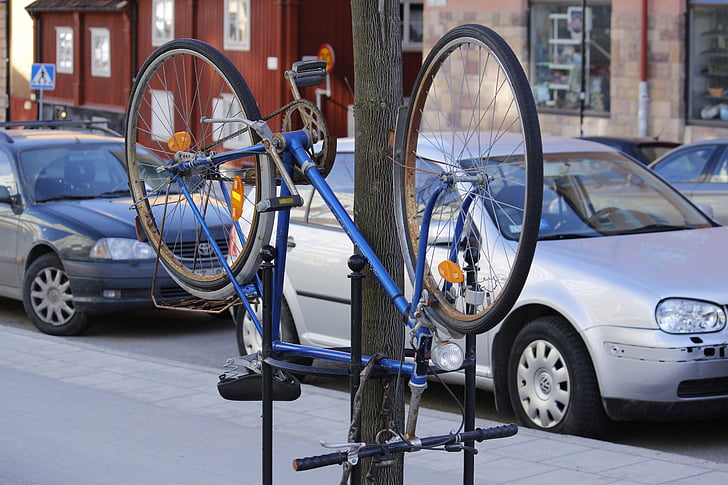 fiets, Straat, stad