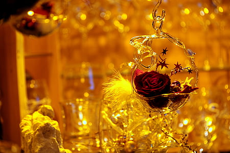 Vianoce, vianočné osvetlenie, ruže, hviezdy, trhu, dekorácie, Vianoce