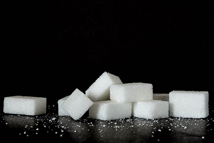 sugar, sweets, black background, calories, food, power, soft