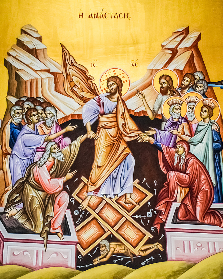 resurrection of christ, iconography, church, christianity, religion, orthodox, ayios epifanios