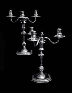 srebrne sztućce, Srebro użytkowe, srebrne świeczniki, Vermeil Sztućce stołowe, Sterling naczynia
