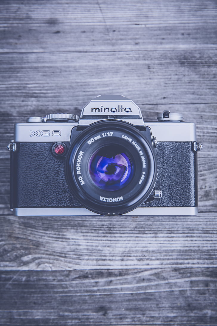 càmera, clàssic, lent, Minolta, SLR, càmera - equip fotogràfic, temes de fotografia