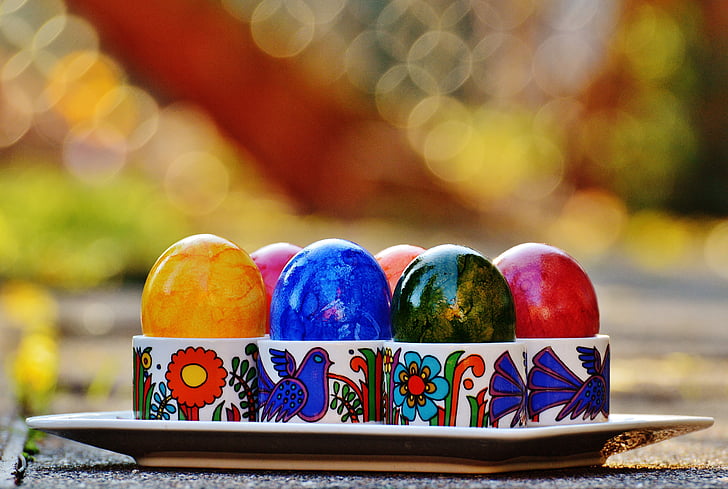 Pâques, oeufs de Pâques, coloré, Joyeuses Pâques, oeuf, couleur, Couleur