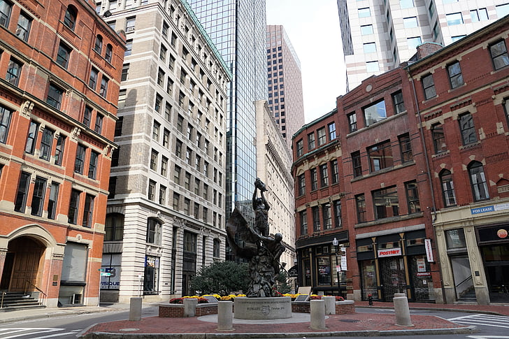 Boston, USA, Amerika, Manhattan, arkitektur, bymiljø, Street