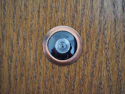 door spy, security, scout, protection of presence of, wide angle lens