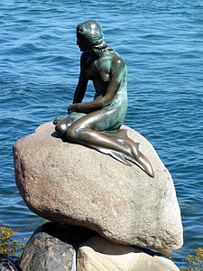 Данія, Русалочка, притягнення туриста, Копенгаген, фігура, Визначні пам'ятки, скульптура