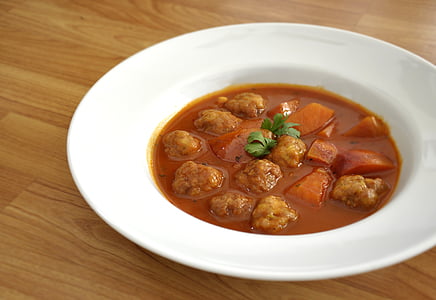 meatballs, tomato, dinner, food, cooking, soup