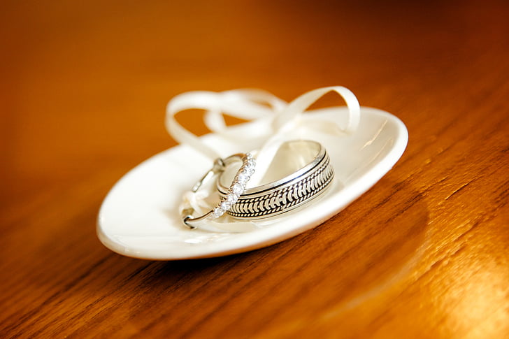 ring, bruiloft, band, viering, romantische, glanzend, diamant