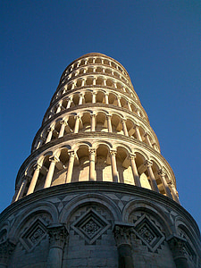 Šikmá věž, Pisa, Toskánsko, Itálie, slavný, renesance