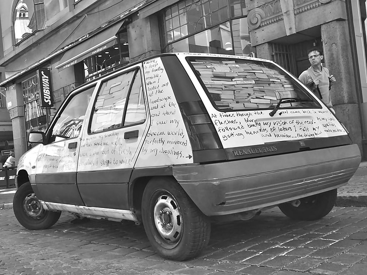auto, kniha, bokbil