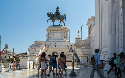 Рим, памятник Витторио Эмануэле ii, алтарь Отечества, Виктор Эммануил 2, Италия