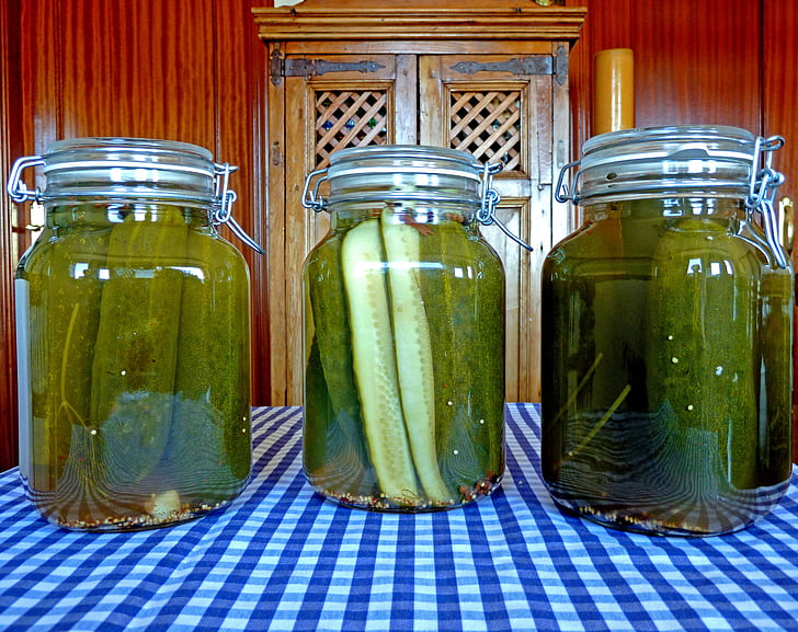 Spanien, Hemmagjord, pickles, konservering, dill, mat, mellanmål