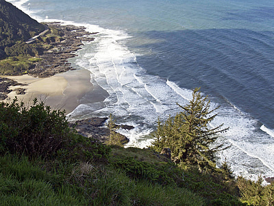 Shoreline, Pantai, Pasifik, Vista, pemandangan, pemandangan, alam