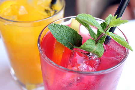 cocktail, băutură de fructe, mentă, băuturi răcoritoare, băutură, gustoase, vara