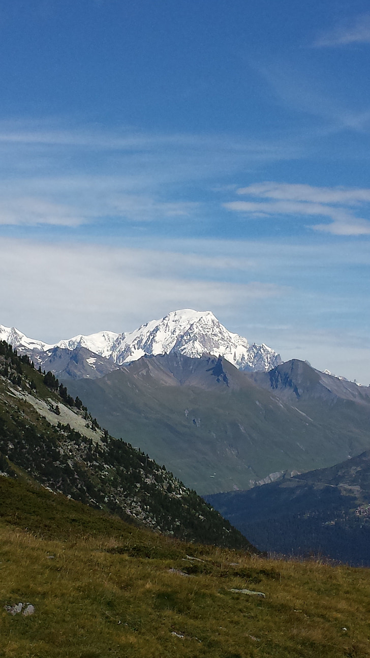 Mont blanc, Alpene, fjell, Frankrike