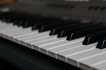 piano, clave, carretera, distancia, música, teclado, Notas