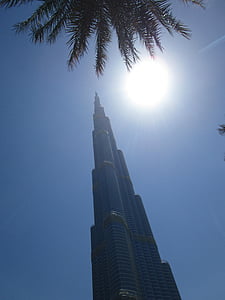Burj khalifa, skyskrapa, Dubai, u en e, världens högsta byggnad, Bursch khalifa, hög
