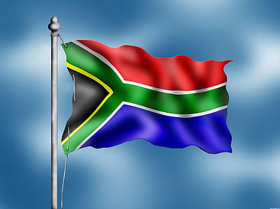 南非, 国旗, 符号, 会徽, 旗帜, 国家, 国家