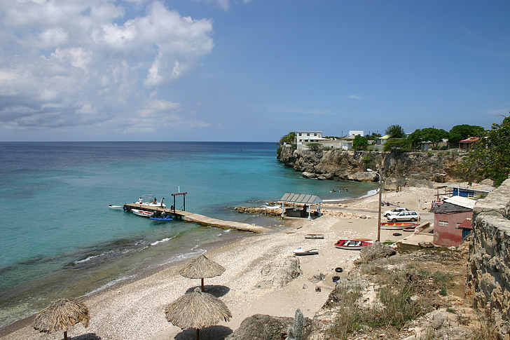 Curaçao, platja, l'aigua