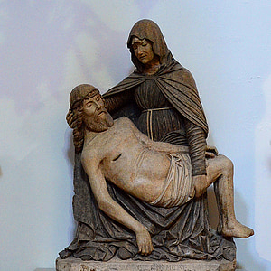 Italia, escultura, Virgen, Cristo, Apulia, piedad, Polignano