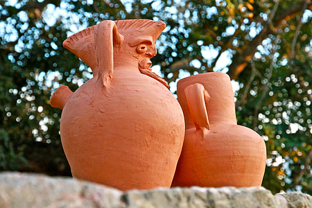 vasos, fang, fet a mà, tradició, ceràmica, argila, terrissa