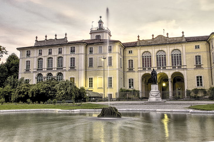 Milan, arhitektura, HDR, Italija, turizam, palača dugnani