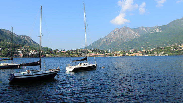 Lecco, Λίμνη, βάρκα