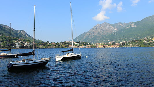 Lecco, jezero, čoln