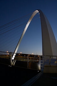 Newcastle upon tyne, muelle de Newcastle, Río tyne, Puente de Tyne, Puente - hombre hecho estructura, arquitectura