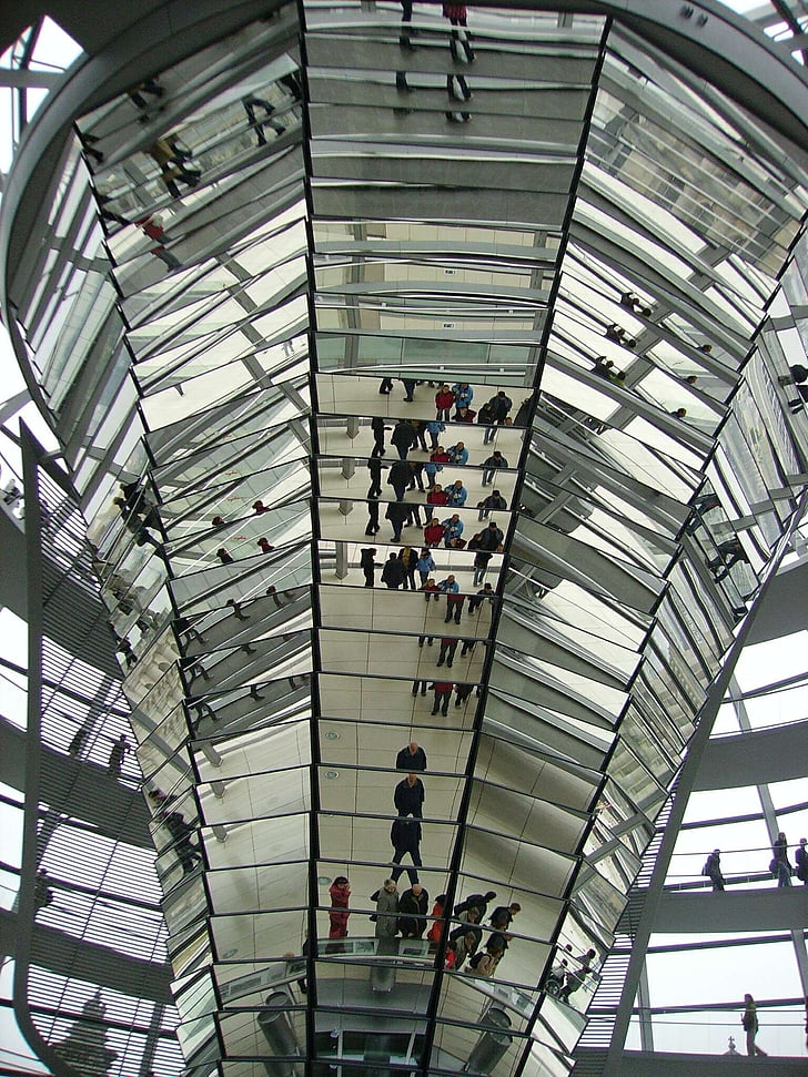Reflexions, Reichstag, arquitectura, l'interior, finestra, estructura de construcció