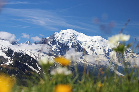 Mont blanc, Tur mont blanc, Alpler, geçiş, doğa yürüyüşü, dağ, manzara