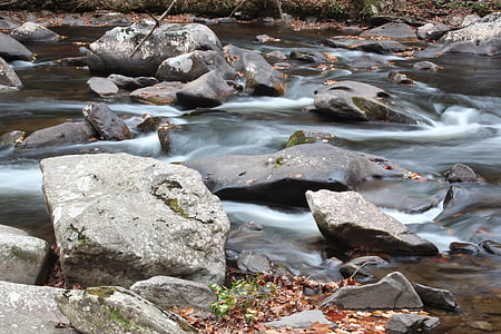 Río, agua, rocas, roca, cauce del río, naturaleza, corriente