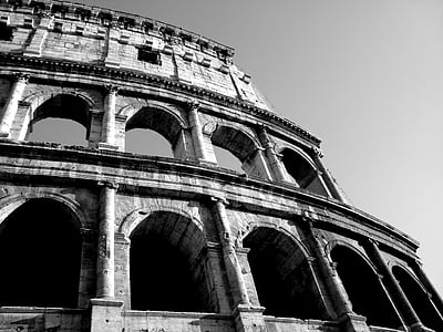 Roma, Italija, Italia, Koliziejus, arenos, paminklas, Gladiatorius