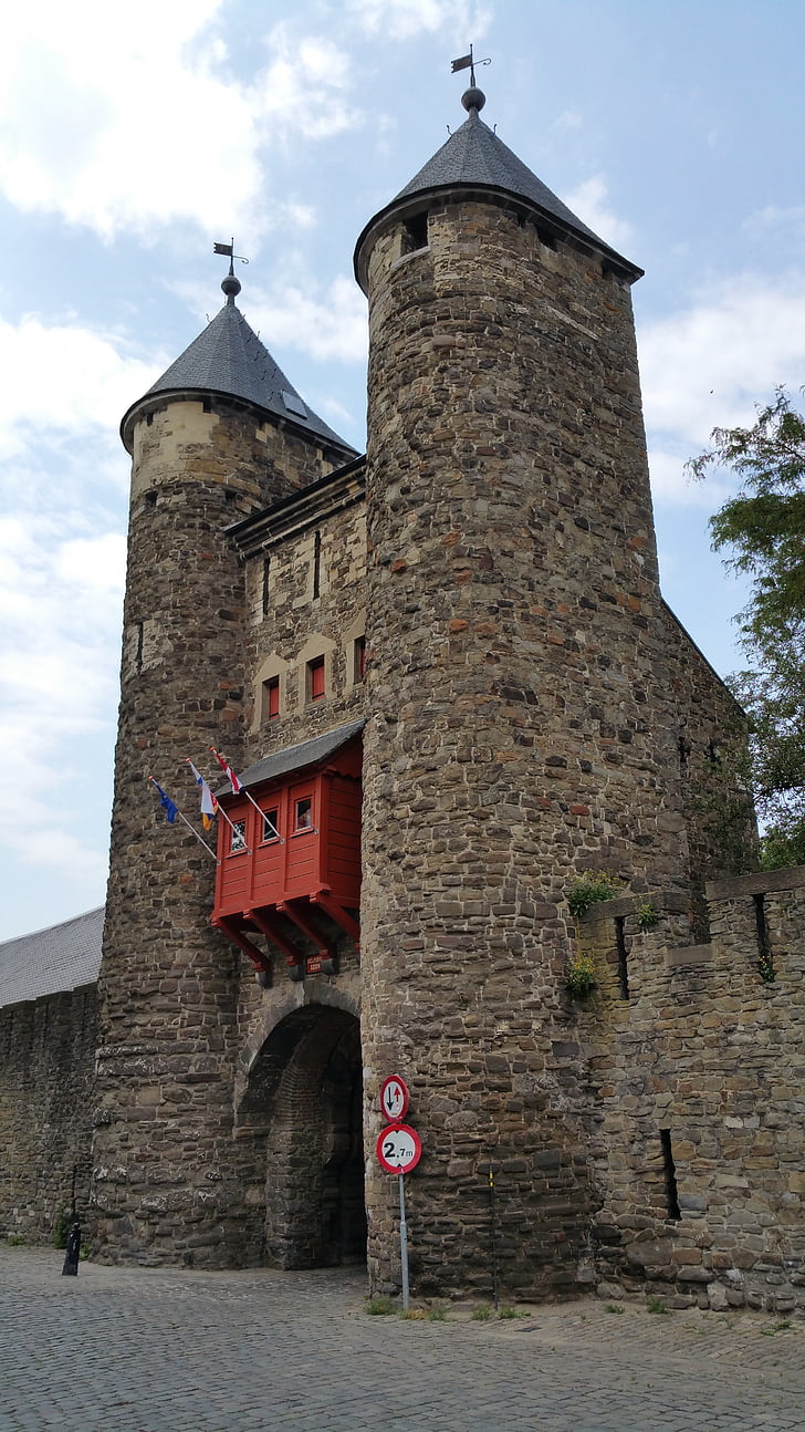Helpoort, Maastrichti, Hollandia, védelem, torony