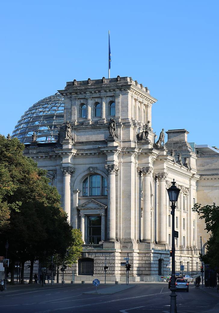 Ράιχσταγκ, Ομοσπονδιακή Βουλή, Βερολίνο, Γερμανία, γυάλινο θόλο, κεφαλαίου, κυβέρνηση