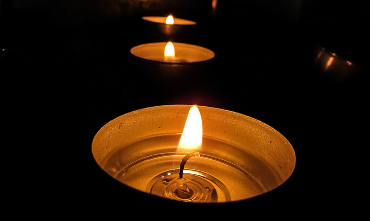 žvakės, šviesos, liepsna, Žvakių šviesa, Romantiškas